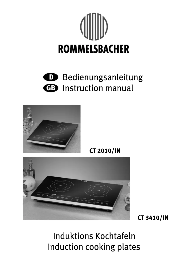 Página nº 1 - Manual de usuario Rommelsbacher CT 3410/IN