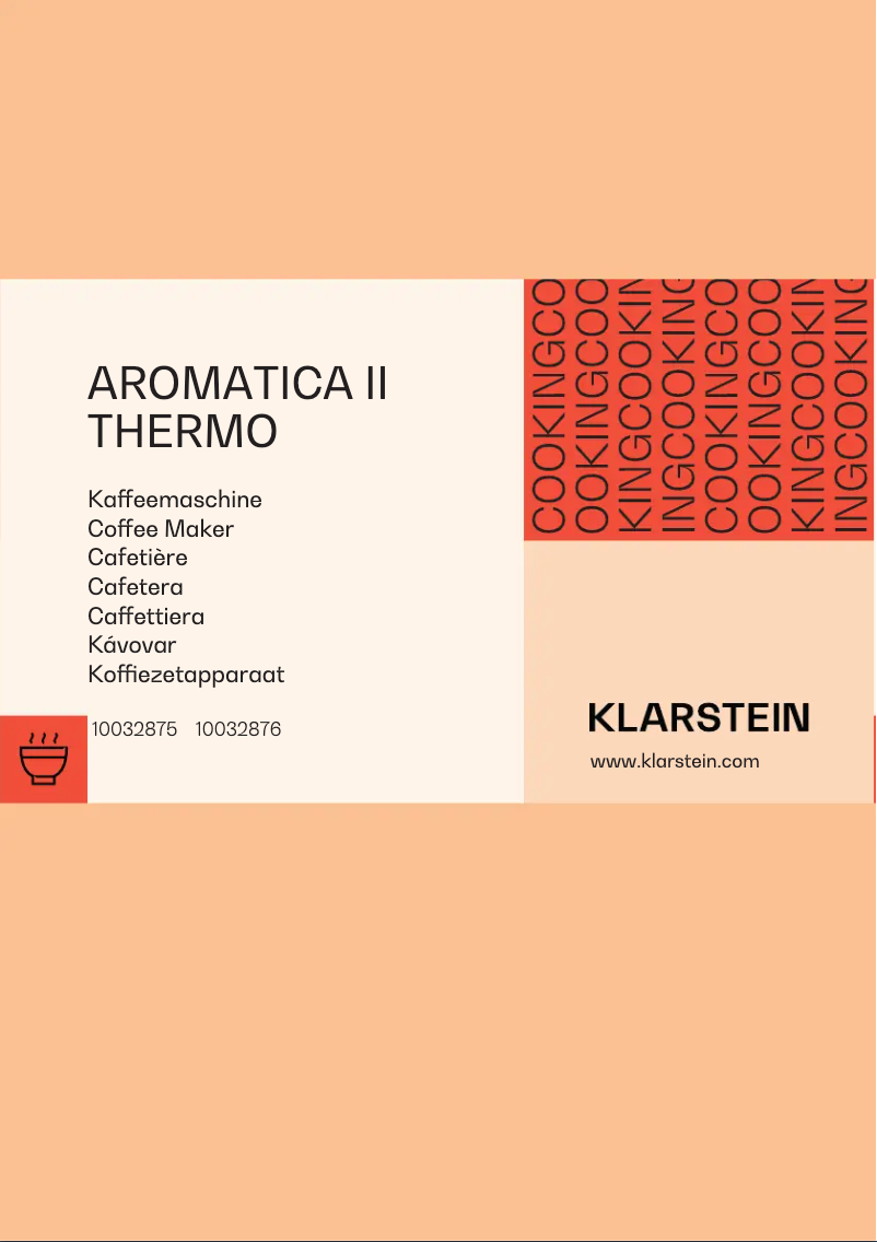 Imagen de la primera página del manual del dispositivo Aromatica II Thermo