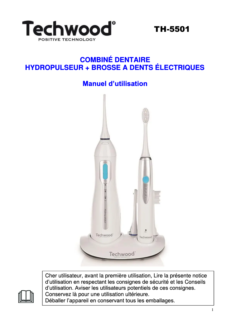 Imagen de la primera página del manual del dispositivo TH-5501