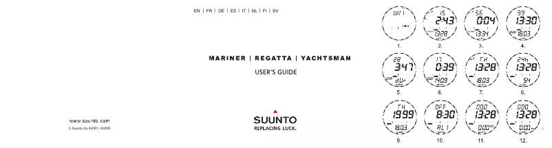 Página nº 1 - Manual de usuario Suunto Mariner