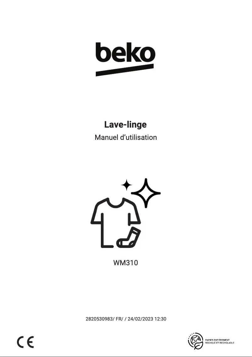 Imagen de la primera página del manual del dispositivo WM310