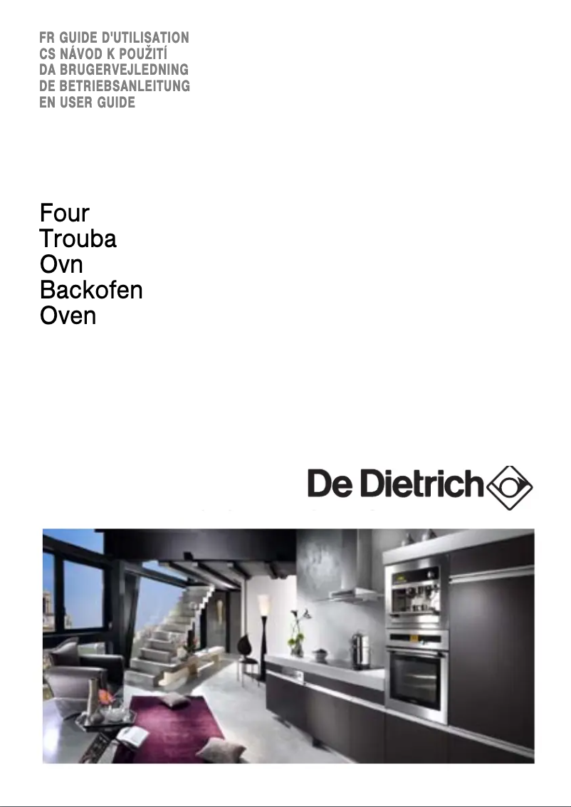 Página 1 del manual Manual de usuario De Dietrich DOP895X