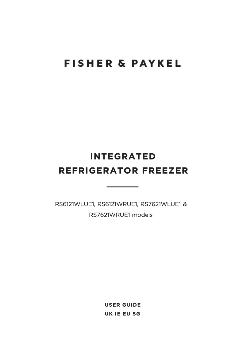 Imagen de la primera página del manual del dispositivo RS6121WRUE1