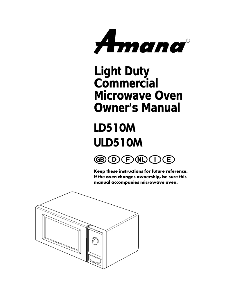 Imagen de la primera página del manual del dispositivo LD510M