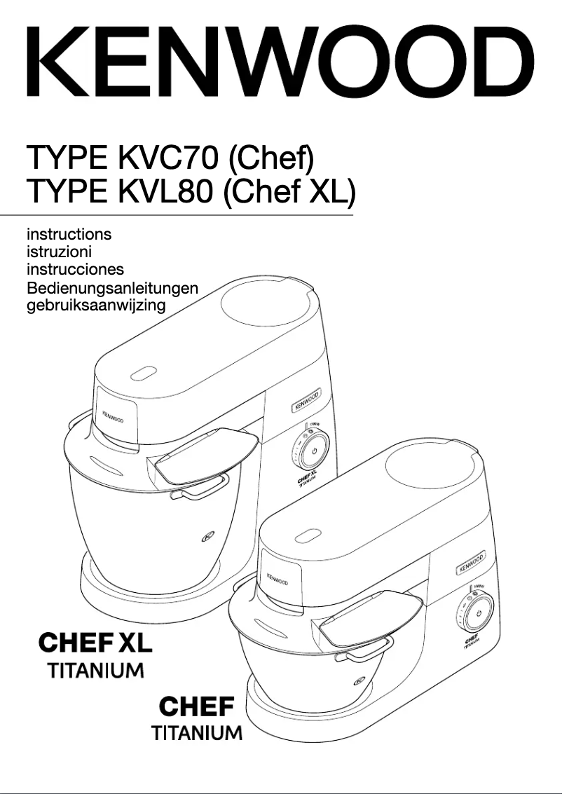 Imagen de la primera página del manual del dispositivo Chef Titanium KVC7320S