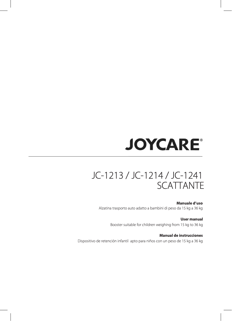 Página 1 del manual Manual de usuario Joycare Scattante JC-1214