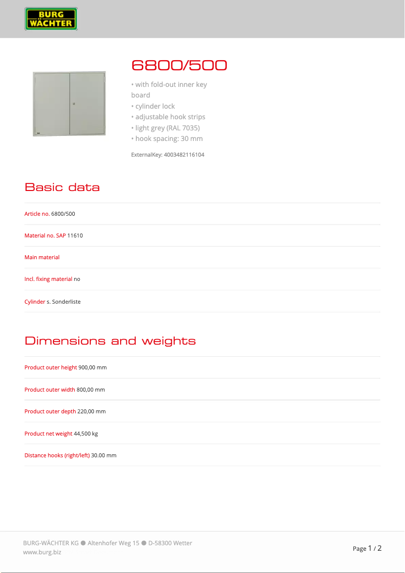 Imagen de la primera página del manual del dispositivo 6800/300