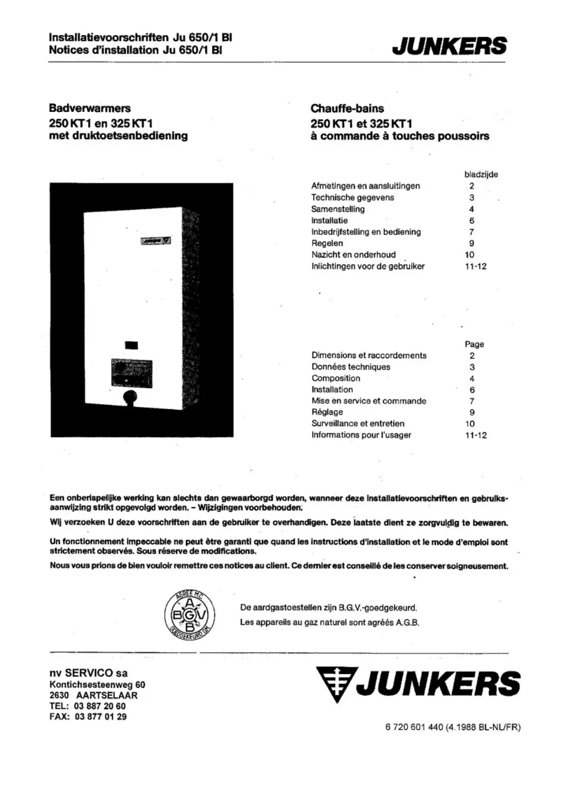 Imagen de la primera página del manual del dispositivo 250 KT1
