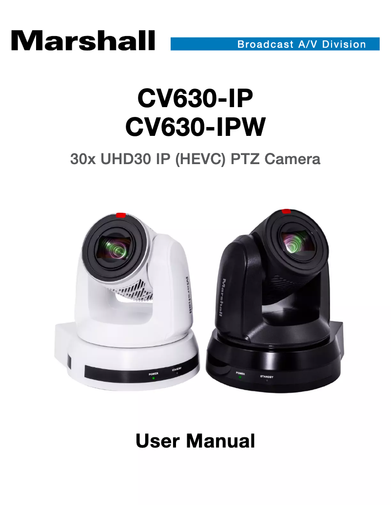 Imagen de la primera página del manual del dispositivo CV630-IP