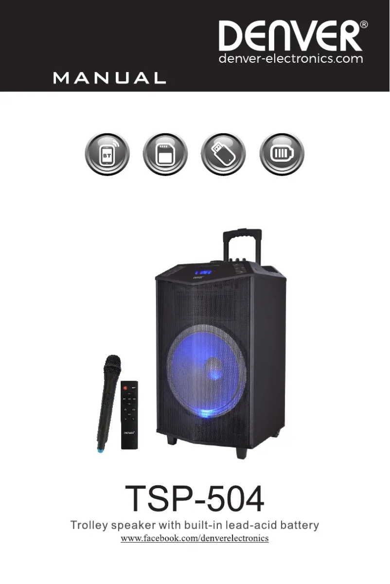 Página 1 del manual Manual de usuario Denver TSP-505