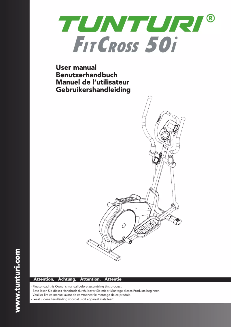 Imagen de la primera página del manual del dispositivo FitCross 50i Rear