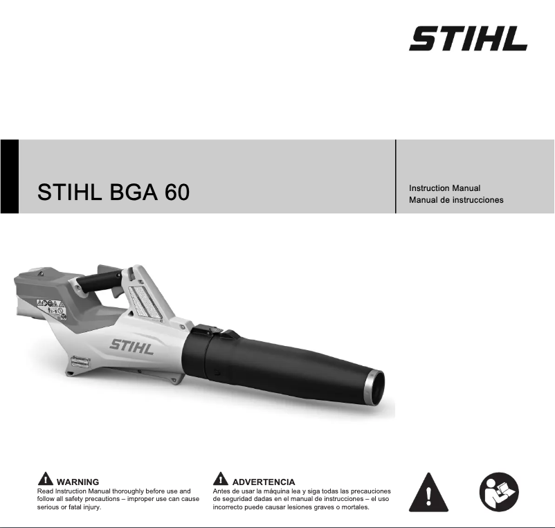 Página 1 del manual Manual de usuario Stihl BGA 60