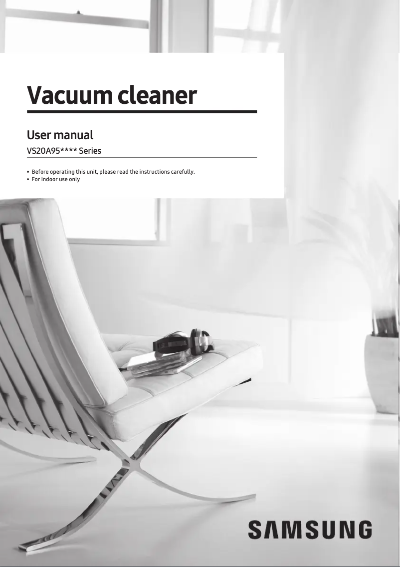 Imagen de la primera página del manual del dispositivo VS20A95973B