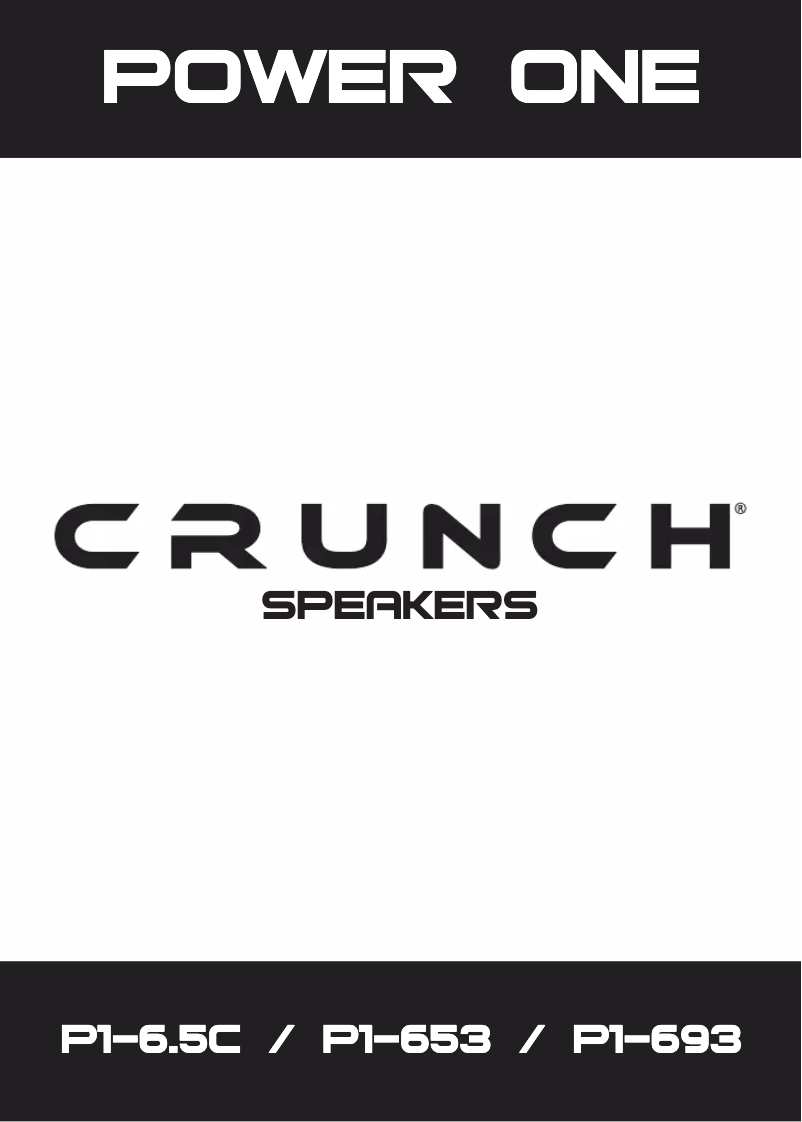 Página nº 1 - Manual de usuario Crunch P1-653