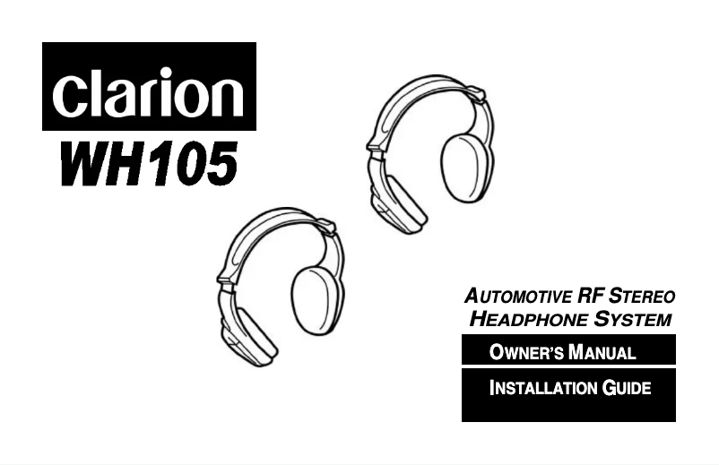 Imagen de la primera página del manual del dispositivo WH105