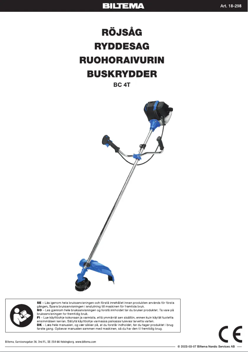 Imagen de la primera página del manual del dispositivo BC 4T