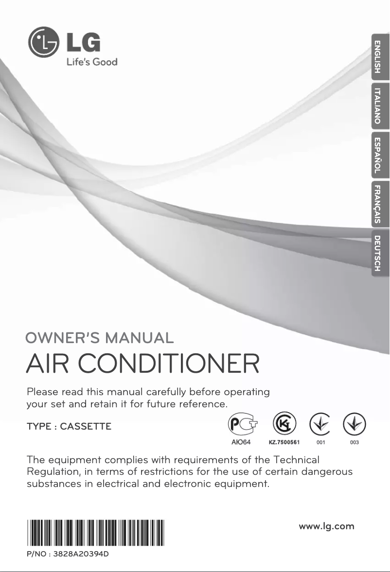 Página 1 del manual Manual de usuario LG AMNH366TDC0