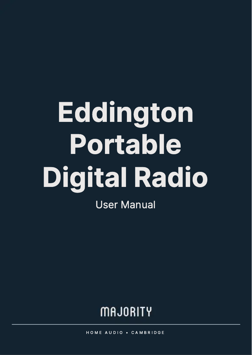 Página 1 del manual Manual de usuario Majority Eddington