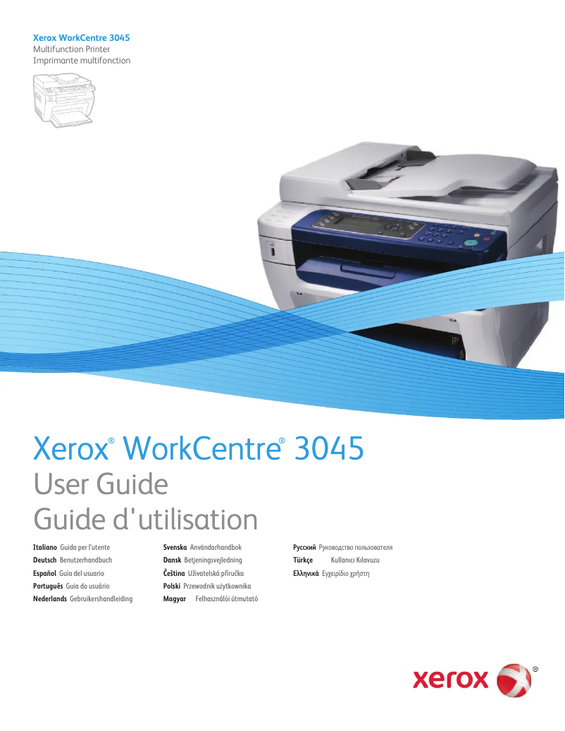 Página 1 del manual Manual de usuario Xerox WorkCentre 3045