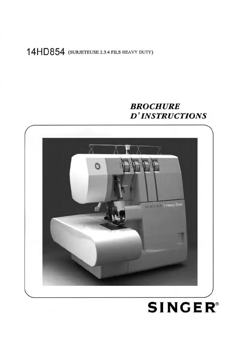 Página 1 del manual Manual de usuario Singer 14HD854