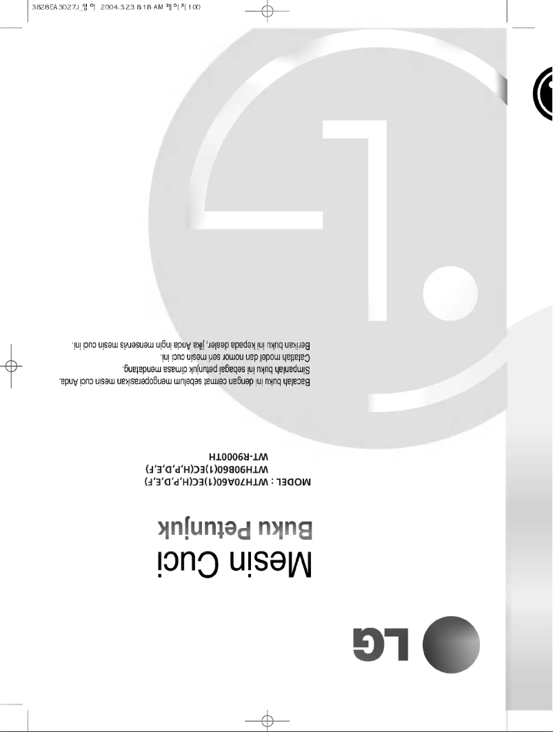 Página 1 del manual Manual de usuario LG WTH90B61EC