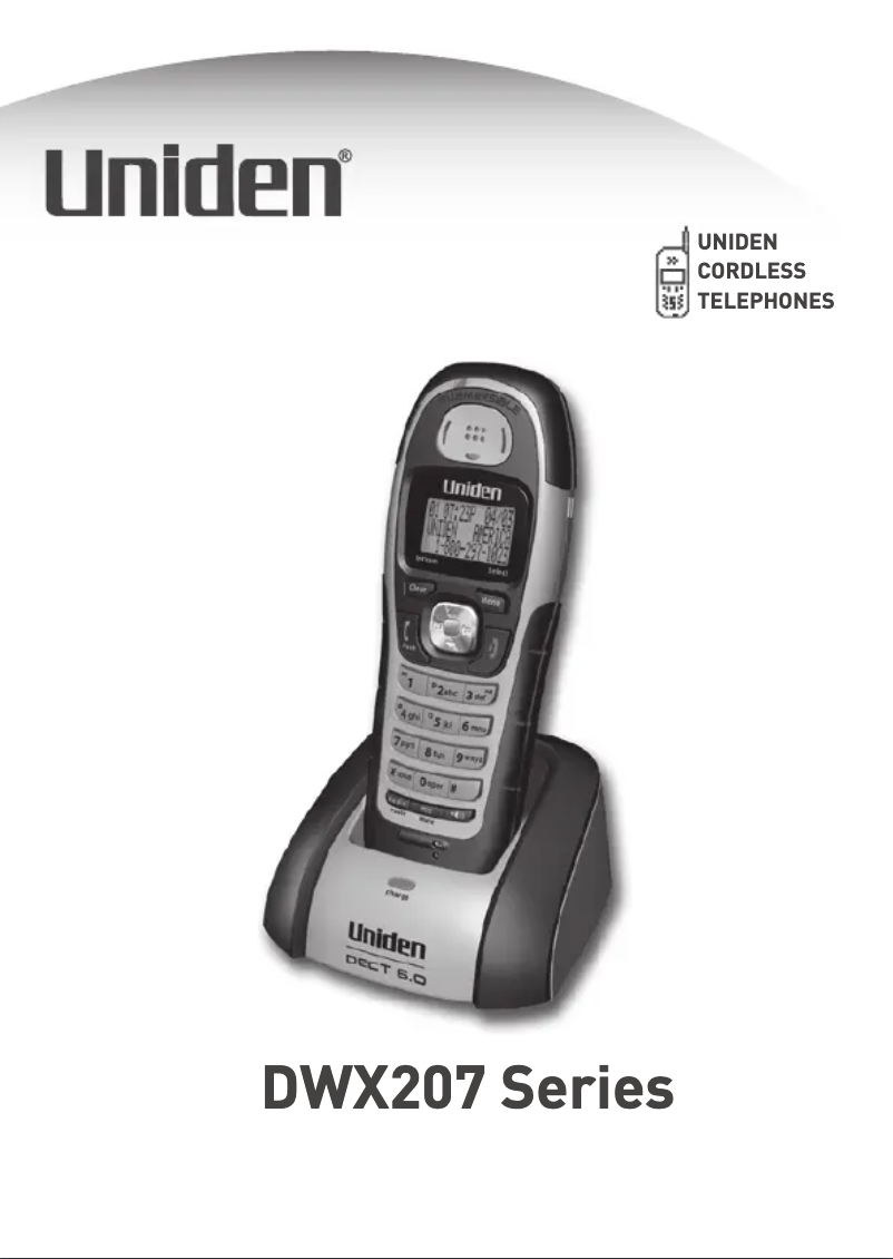 Página 1 del manual Manual de usuario Uniden DWX 207