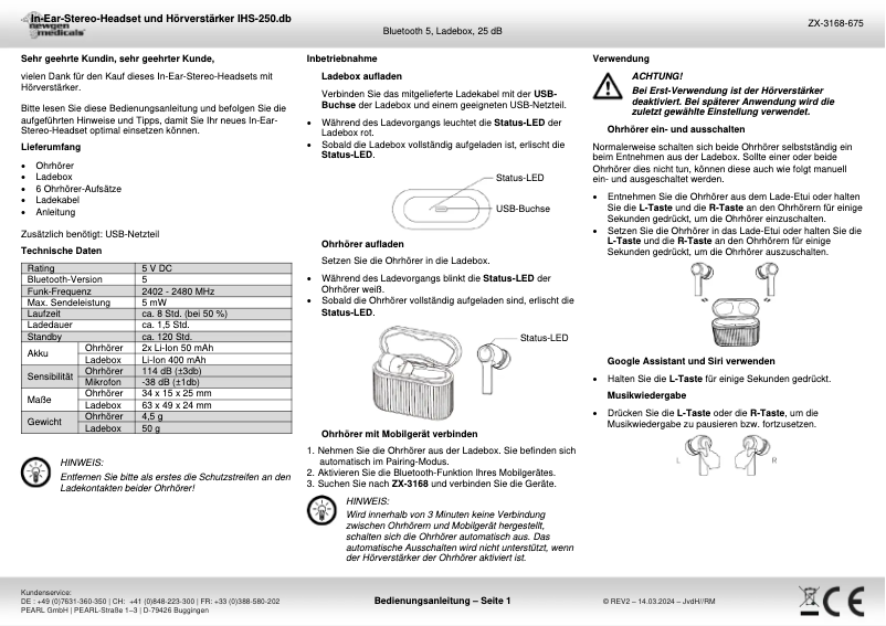 Imagen de la primera página del manual del dispositivo IHS-250.db
