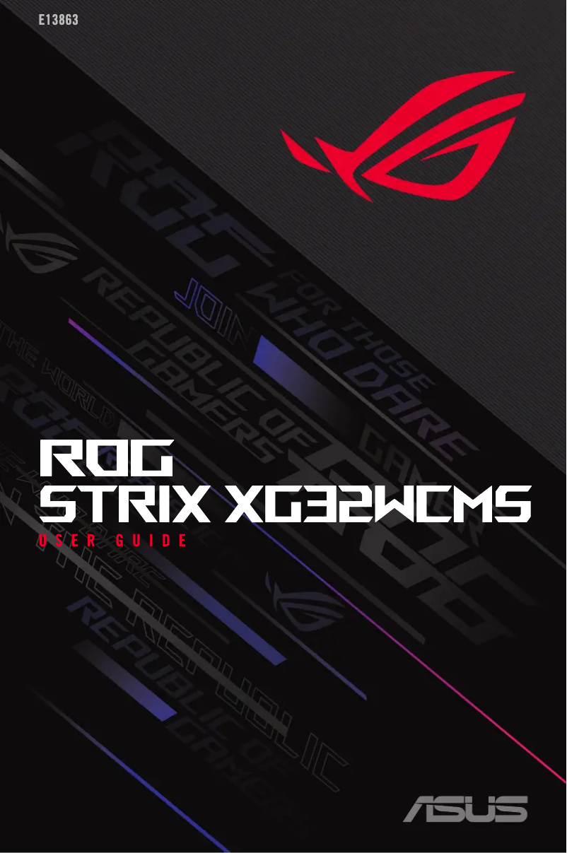 Página 1 del manual Manual de usuario Asus ROG Strix XG32WCMS