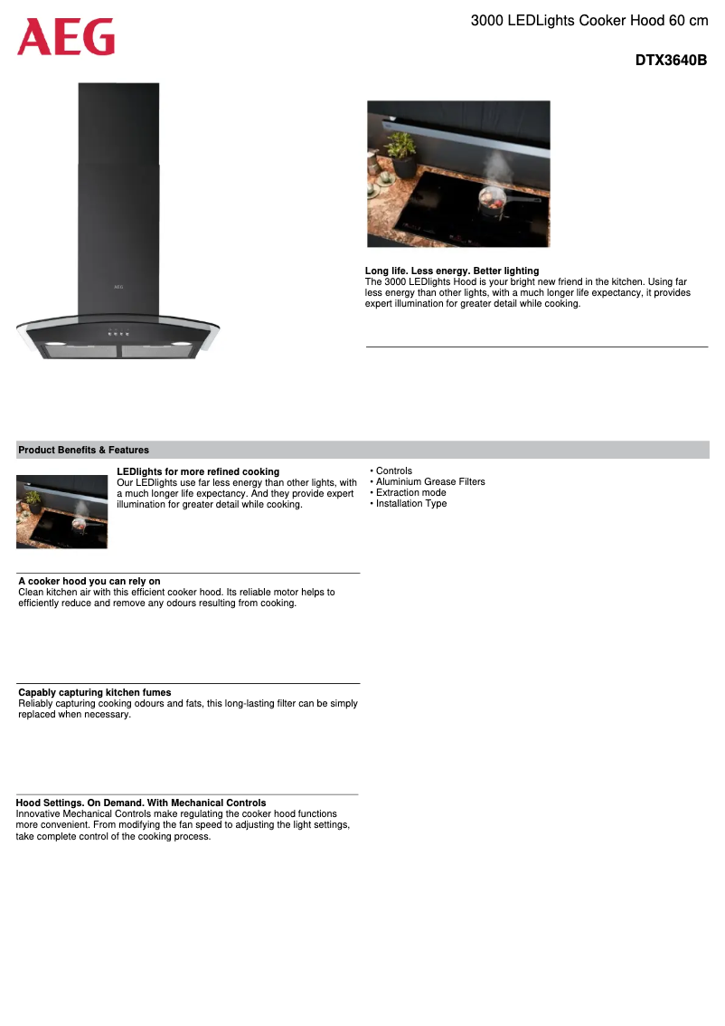 Imagen de la primera página del manual del dispositivo DTX3640B