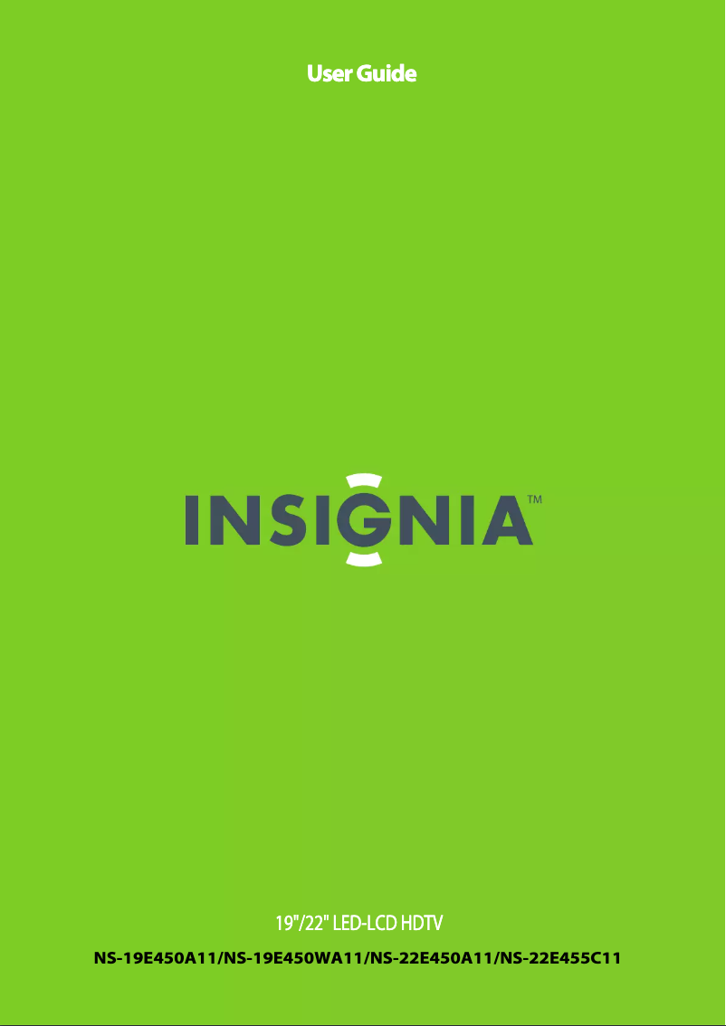 Página 1 del manual Manual de usuario Insignia NS-22E450A11
