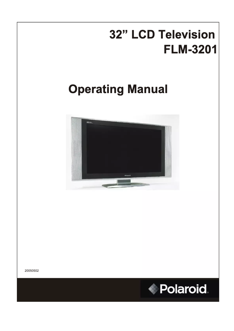 Imagen de la primera página del manual del dispositivo FLM-3201