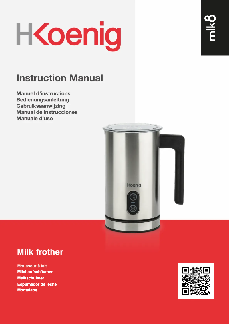 Imagen de la primera página del manual del dispositivo MLK8