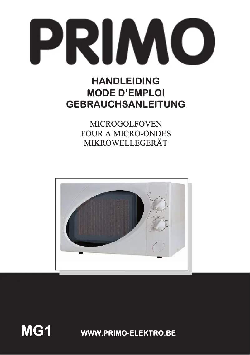 Imagen de la primera página del manual del dispositivo MG1