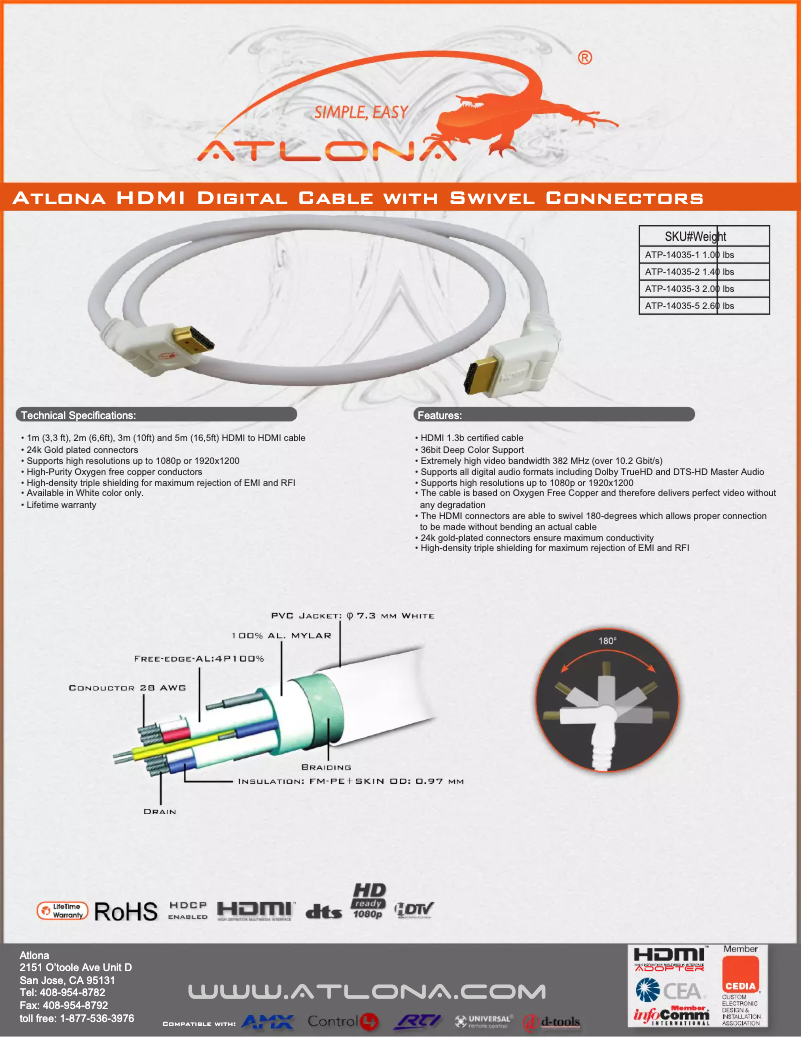 Imagen de la primera página del manual del dispositivo AT14035-3