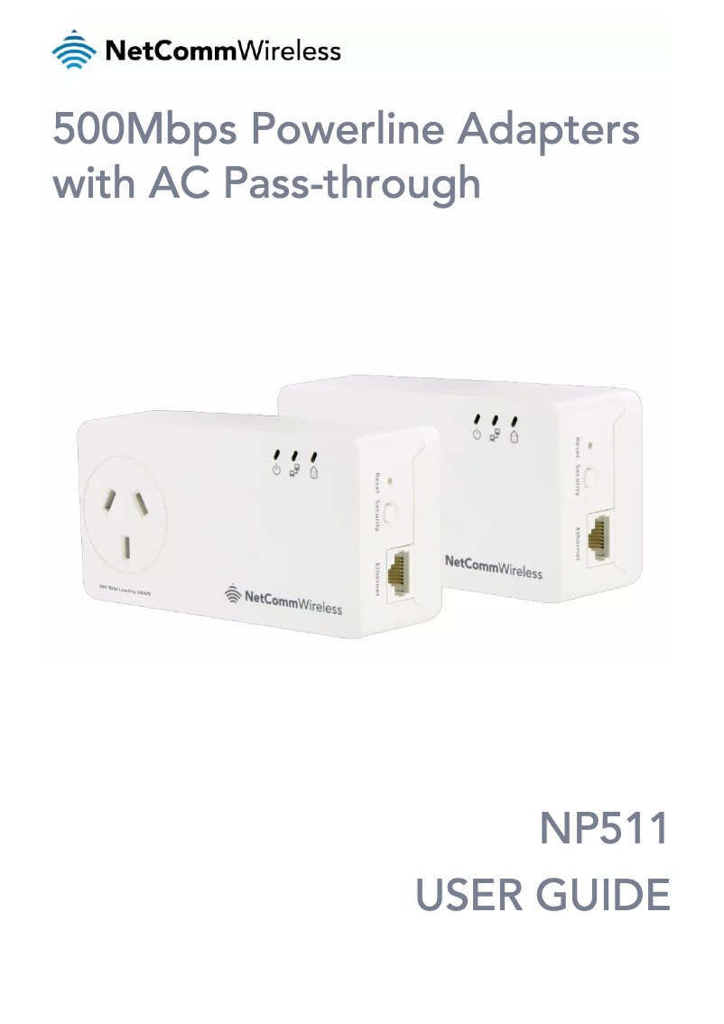 Imagen de la primera página del manual del dispositivo NP511