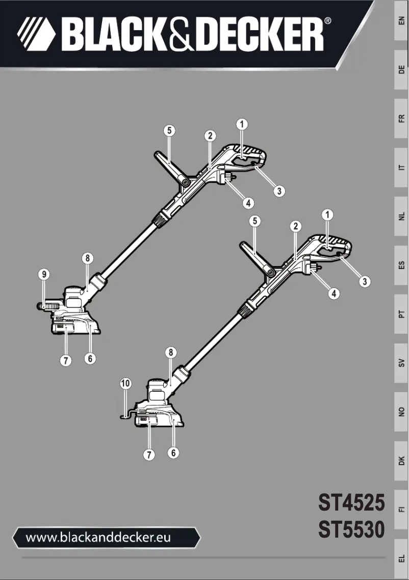 Página nº 1 - Manual de usuario Black & Decker ST4525