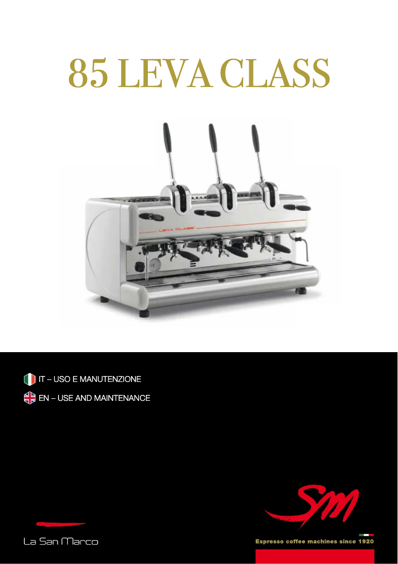 Página 1 del manual Manual de usuario La San Marco 85 Leva Class