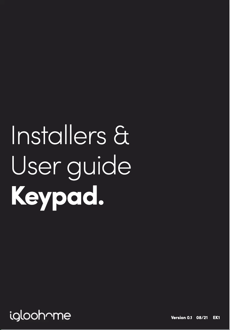 Imagen de la primera página del manual del dispositivo Keypad