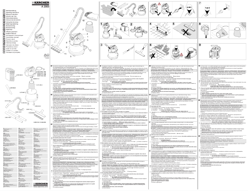 Página 1 del manual Manual de usuario Kärcher A 2003