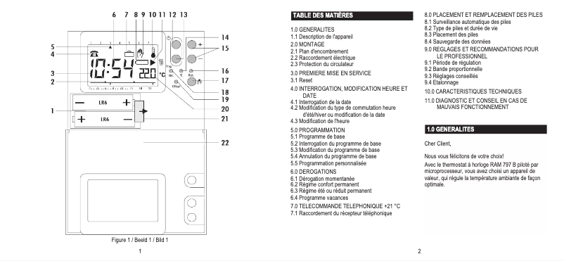 Página 1 del manual Manual de usuario Theben RAM 797B