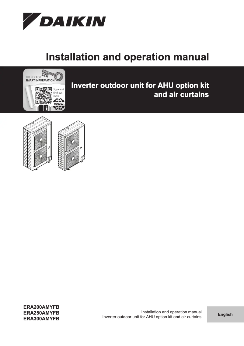 Página nº 1 - Manual de usuario Daikin ERA250AMYFB