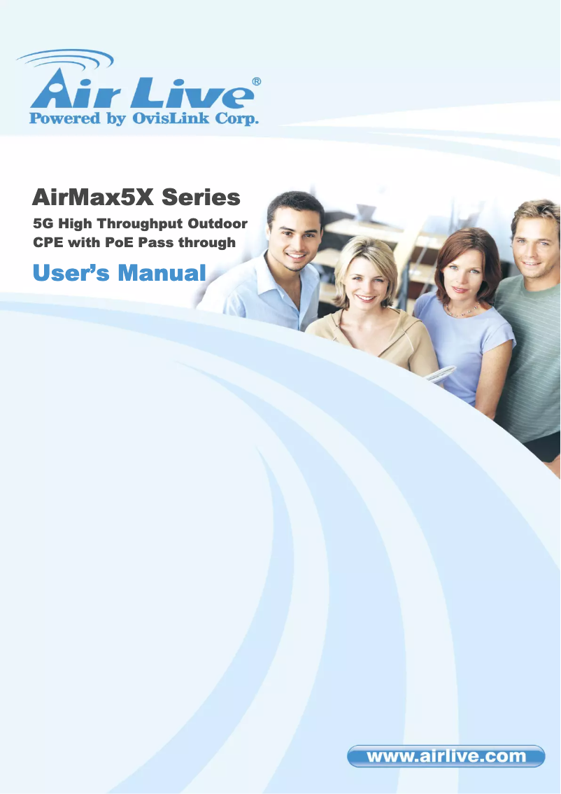 Imagen de la primera página del manual del dispositivo AirMax5X