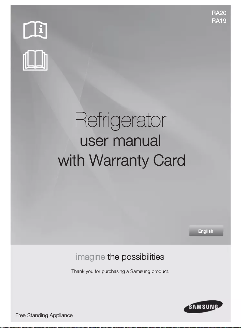 Página 1 del manual Manual de usuario Samsung RA20HCLP1