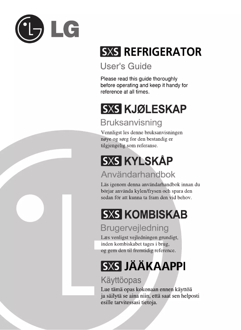 Imagen de la primera página del manual del dispositivo GR-P227ZDAK