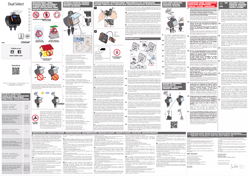 Página 1 del manual Manual de usuario Claber Dual Select 8488