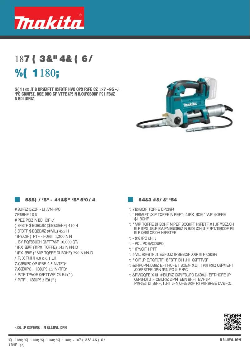 Imagen de la primera página del manual del dispositivo DGP180Z