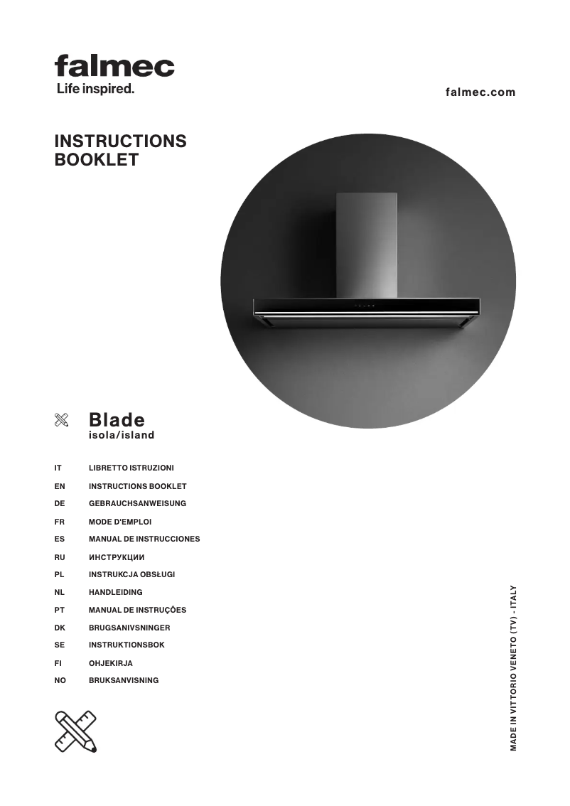 Página 1 del manual Manual de usuario Falmec Blade