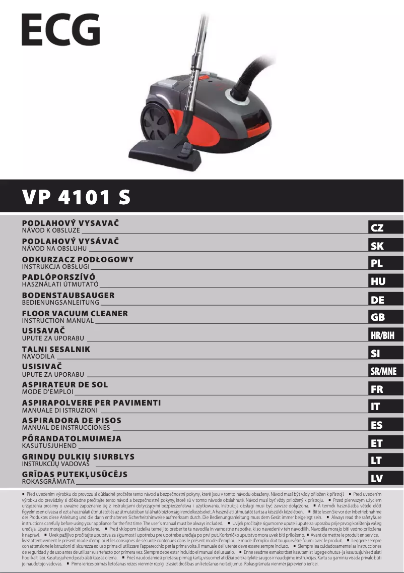 Página 1 del manual Manual de usuario ECG VP 4101 S