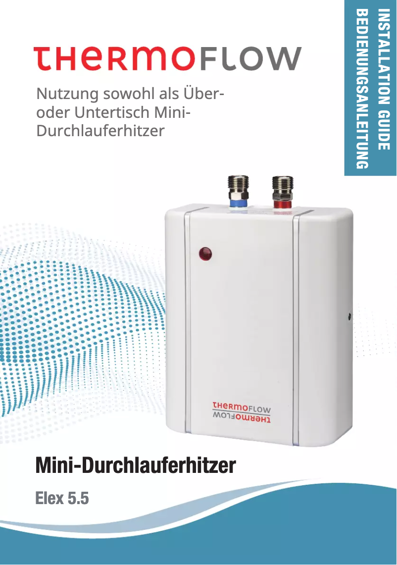 Imagen de la primera página del manual del dispositivo Elex 5.5