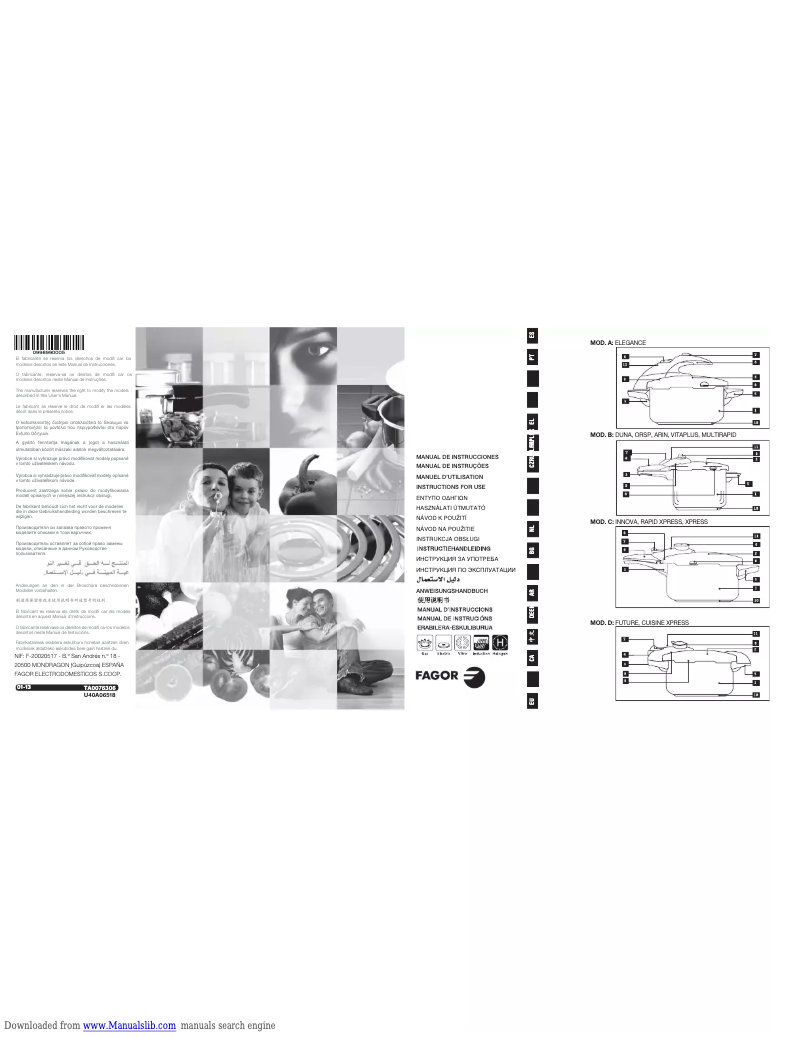 Página 1 del manual Manual de usuario Fagor Duna